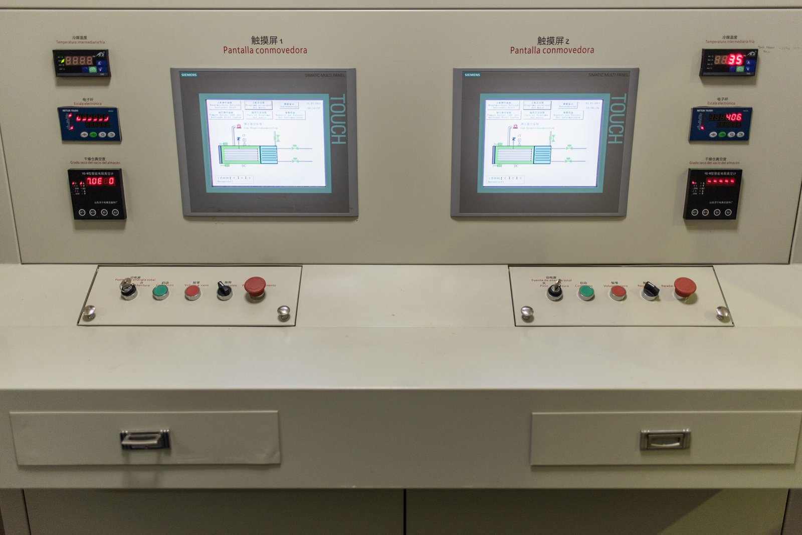 panel control liofilizado producto sanshin